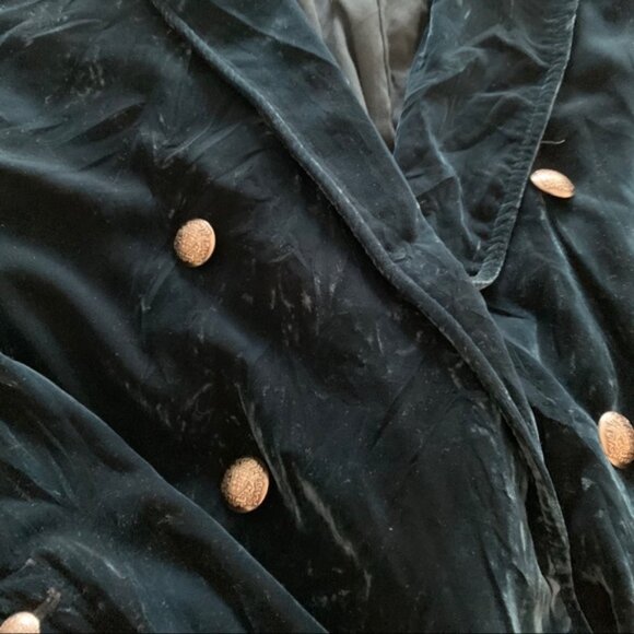 Free People Velvet Trench Coat - M - Picture 4 of 6